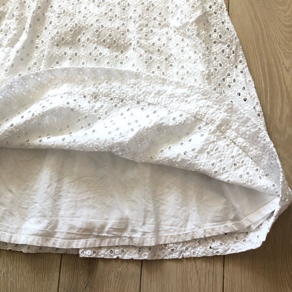 J. Crew Eyelet Lace Midi Dress in White Size 4 - Picture 6 of 13